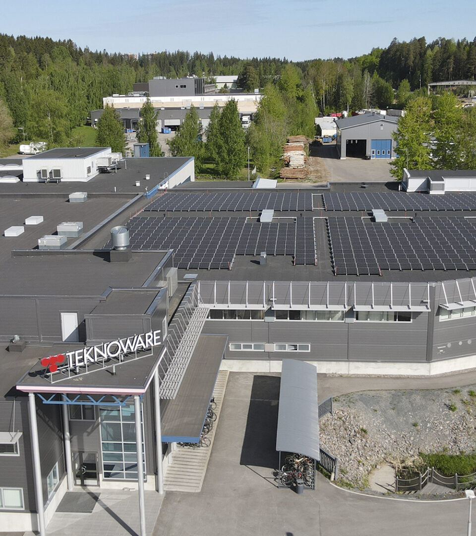 Neue PV-Anlage in Teknoware-Werk in Lahti