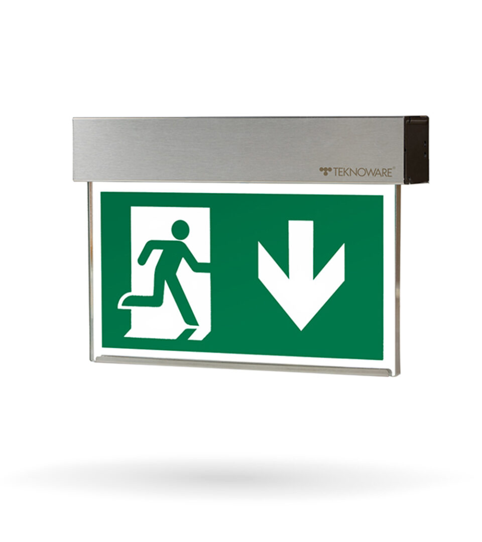 NEW: An elegant and durable Steel emergency exit light