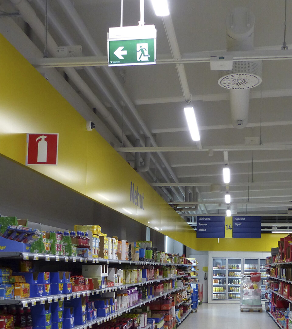 Supermarkt im Stadtteil Hennala, Lahti, Finnland